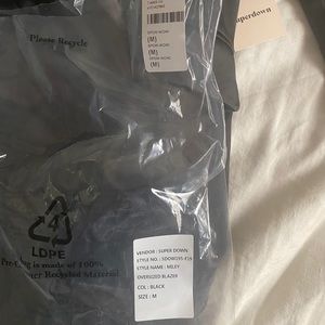 superdown oversized nwt miley blazer dress